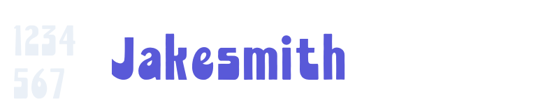 Jakesmith-related font