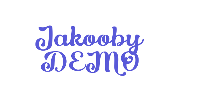 Jakooby DEMO Font Download