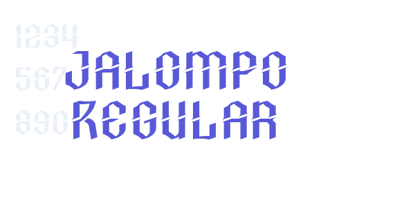 Jalompo Regular font