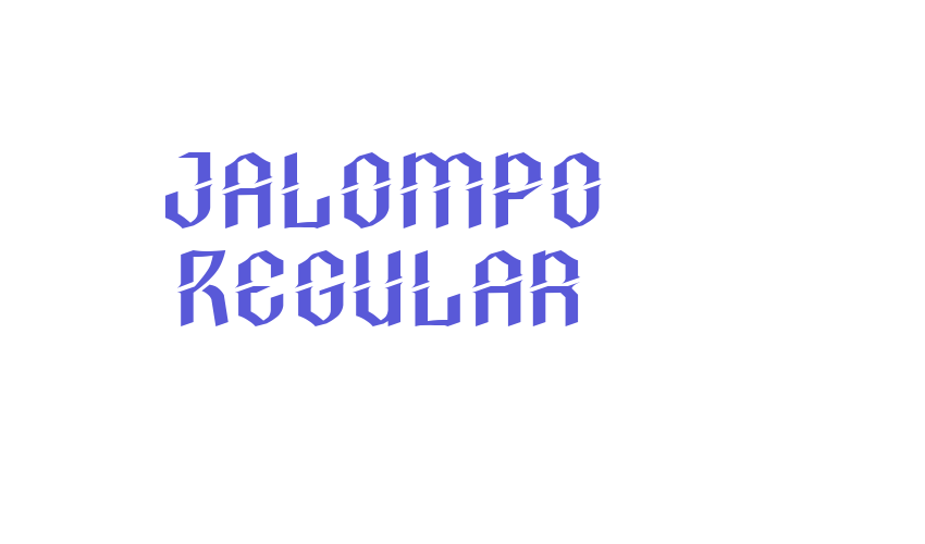 Jalompo Regular Font Download