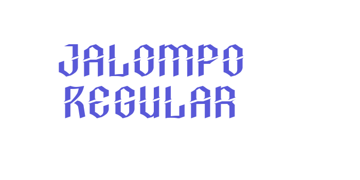 Jalompo Regular Font Download