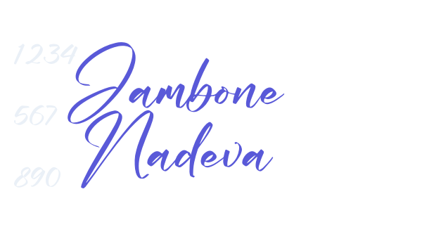 Jambone Nadeva Font