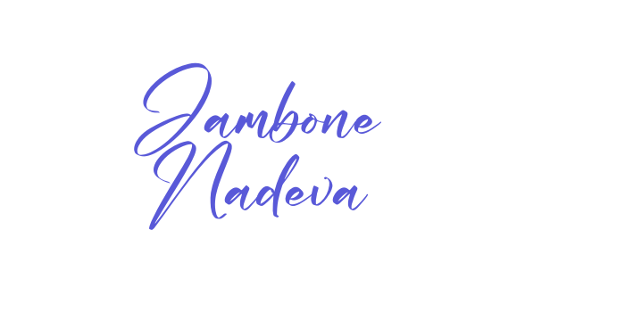 Jambone Nadeva Font Download