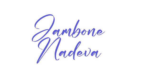 Jambone Nadeva Font