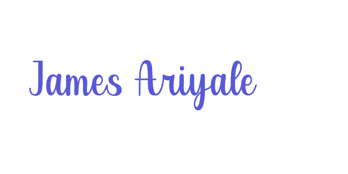 James Ariyale Font