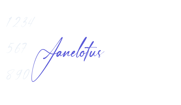 Janelotus Font