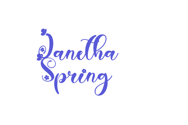 Janetha Spring Font