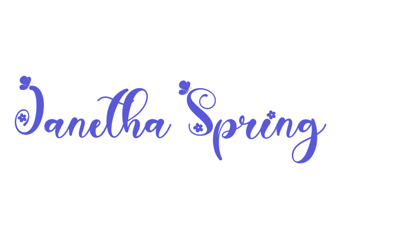 Janetha Spring Font Download