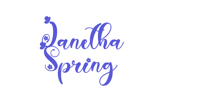 Janetha Spring Font Download