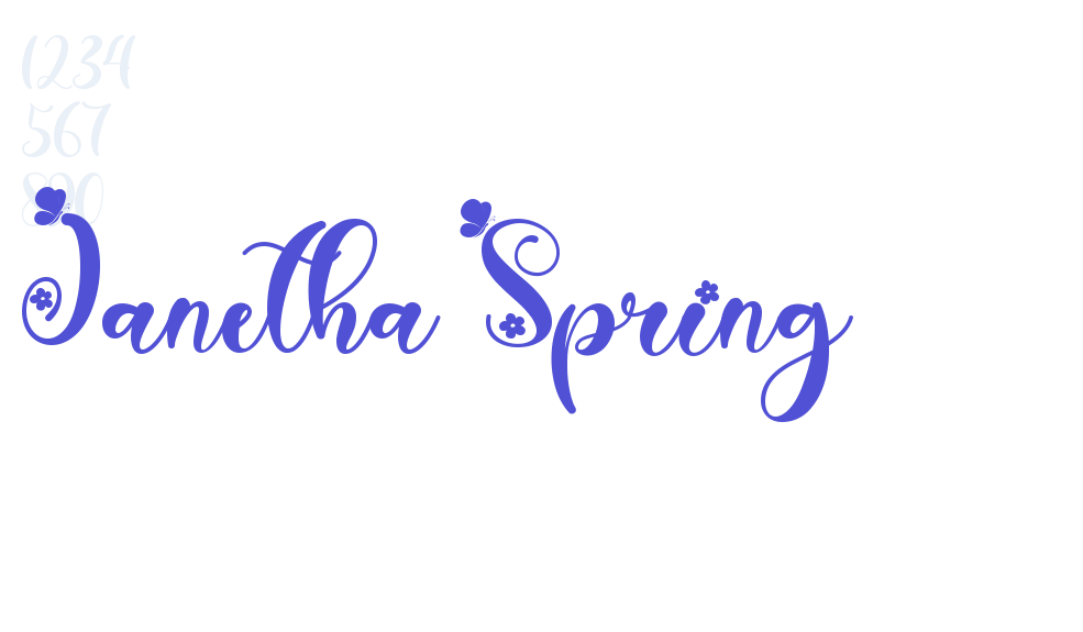 Janetha Spring-font-download