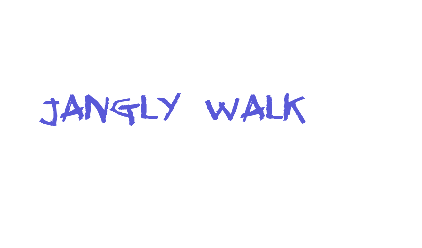 Jangly walk Font