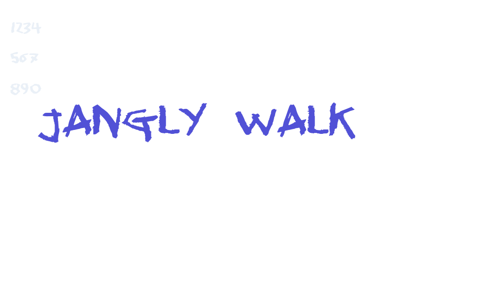 Jangly walk-font-download