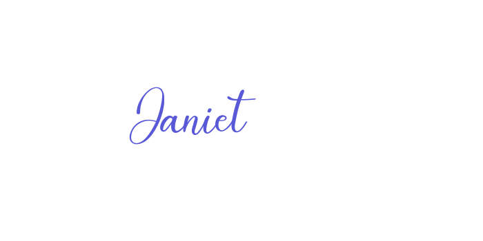 Janiet Font Download