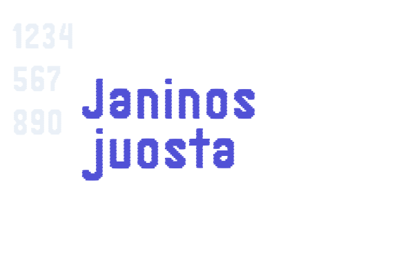 Janinos juosta Font Download