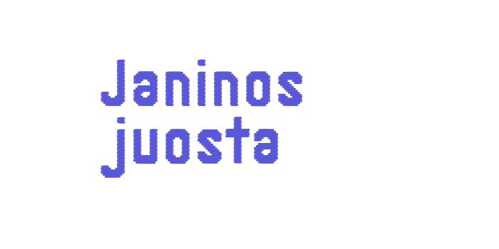 Janinos juosta Font Download