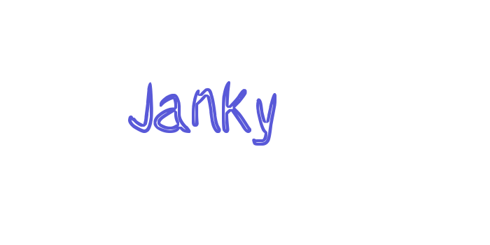 Janky Font Download