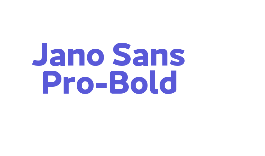 Jano Sans Pro-Bold Font Download