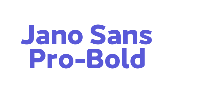 Jano Sans Pro-Bold Font Download