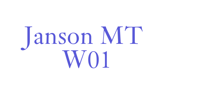 Janson MT W01 Font Download