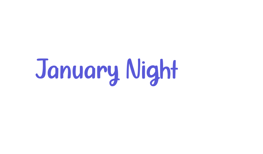 January Night Font