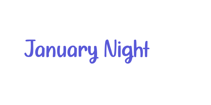 January Night Font Download