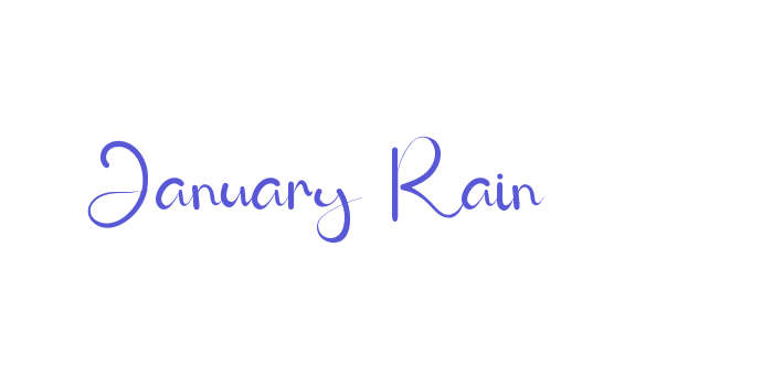 January Rain Font Download