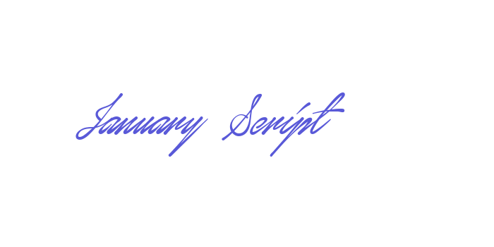 January Script Font Download