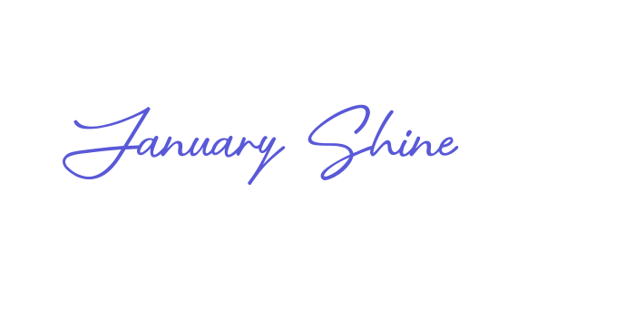 January Shine Font