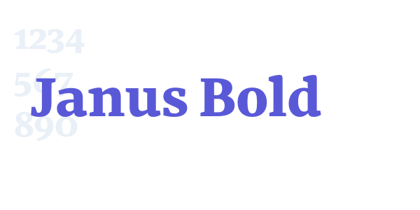 Janus Bold font free