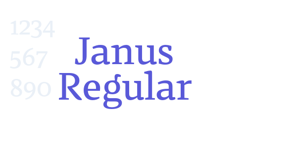 Janus Regular font free