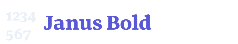 Janus Bold-related font