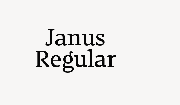 Janus Regular Font