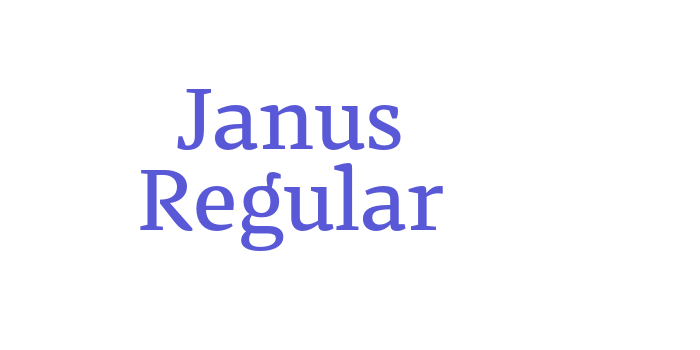 Janus Regular Font Download