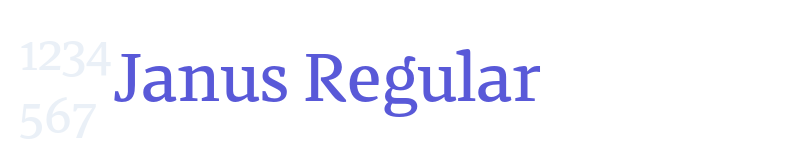 Janus Regular-related font