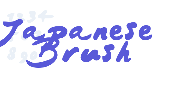 Japanese Brush font free