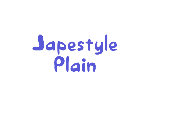 Japestyle Plain Font