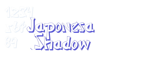 Japonesa Shadow font free