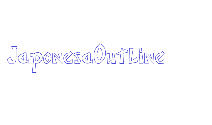 JaponesaOutline Font Download