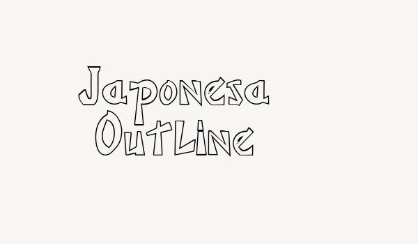 Japonesa Outline Font