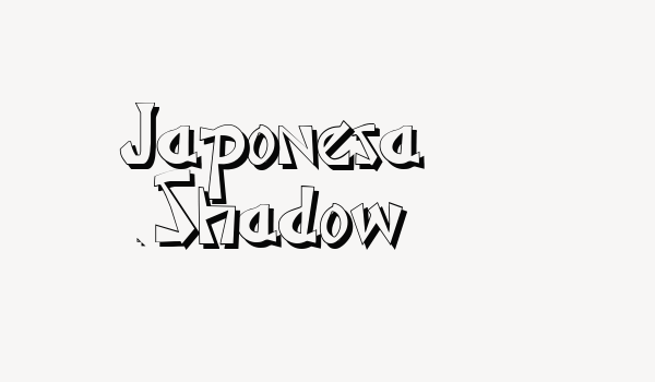 Japonesa Shadow Font