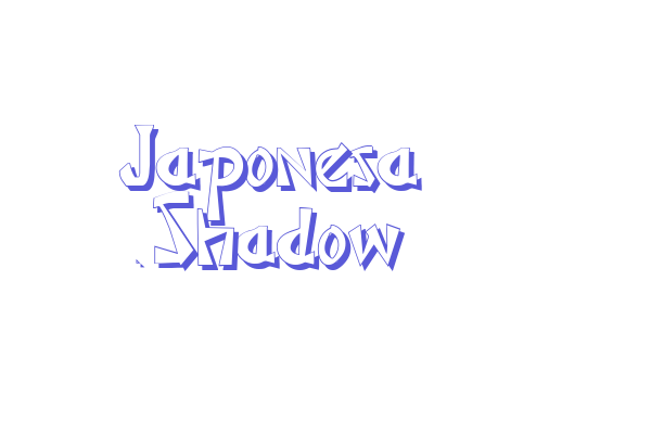 Japonesa Shadow Font