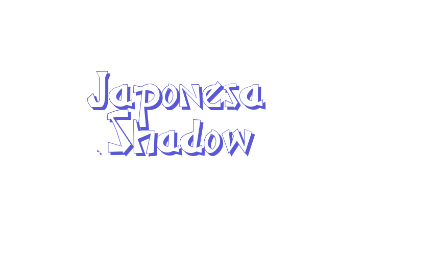 Japonesa Shadow Font Download