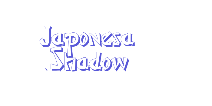 Japonesa Shadow Font Download