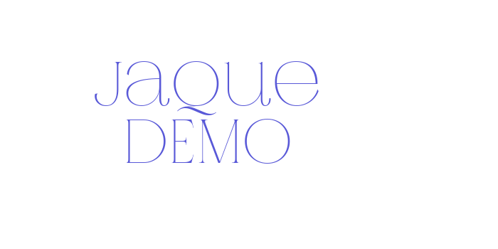 Jaque DEMO Font Download