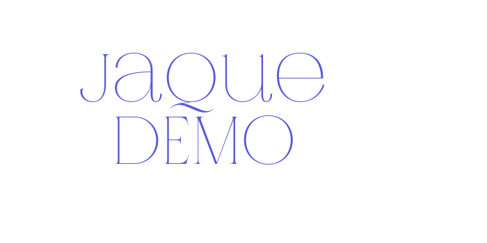 Jaque DEMO Font