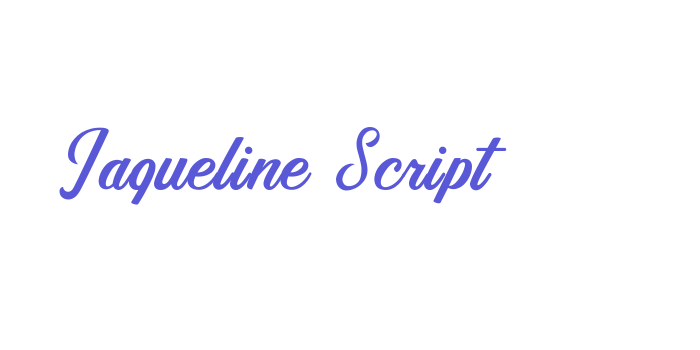 Jaqueline Script Font Download