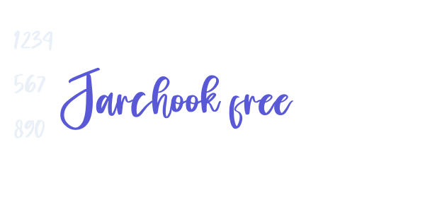 Jarchook free font free