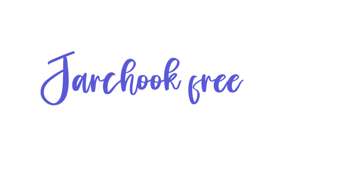 Jarchook free Font