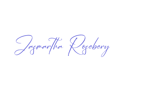 Jasmartha Rosebery Font