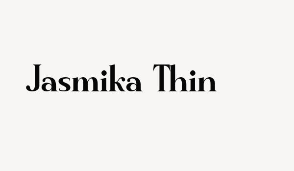 Jasmika Thin Font